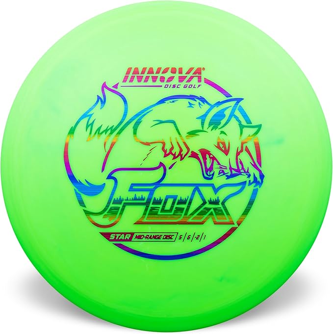 Innova Star Fox Disc Golf Mid-Range, Far Gliding Mid-Range Disc (Colors Will Vary)