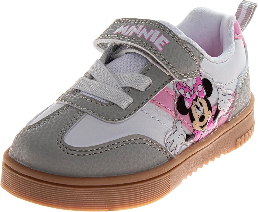 Girls Kids Casual Character Shoes Princess Frozen Minnie Mouse Paw Patrol Moana Lilo Stitch Abby Elmo Sneakers for Girls Size 6-10 Toddler / 11-12 Little Kids