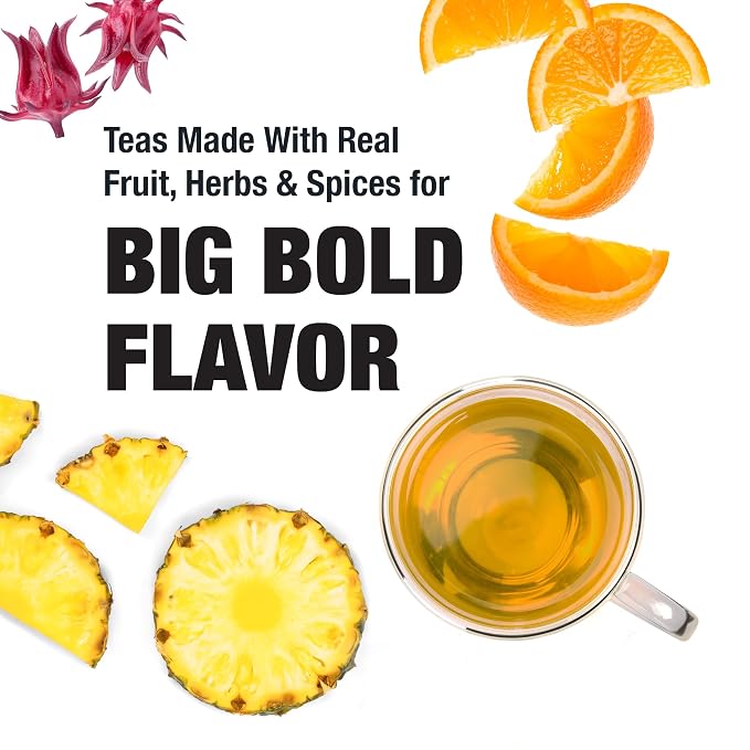 Tiesta Tea Maui Mango, Loose Leaf, Mango Pineapple Herbal Tea, Premium Non-Caffeinated Fruit Blend, Makes Hot or Iced & Brews Up to 25 Cups, 2.2 Ounce Resealable Pouch