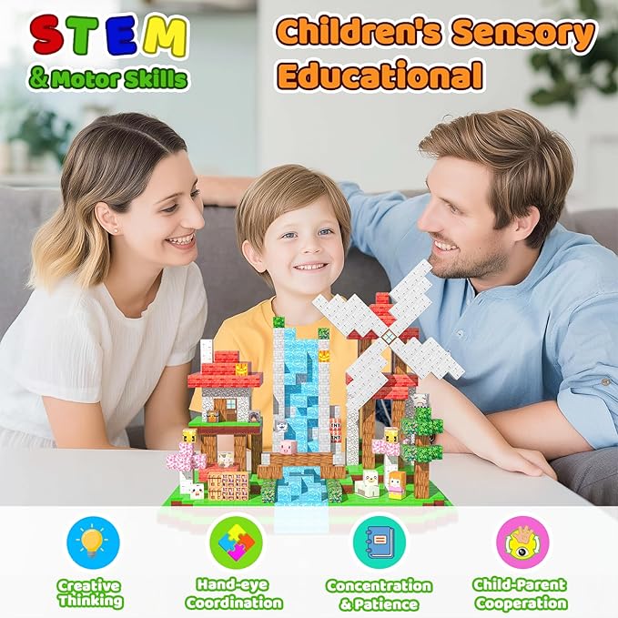 100PCS Magnetic Blocks for Kids 4-8, Magnetic Building Blocks Cubes, Stacking Magnetic Building Tiles Toys for Kids Toddlers Boys Girls Ages 3 4 5 6 7 8-12 Birthday Gifts