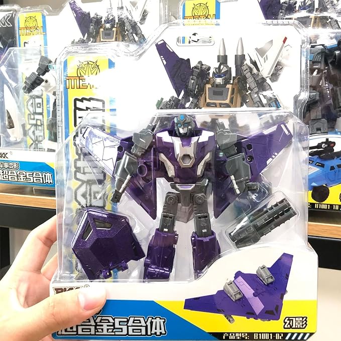 Alloy Military Transformer Toy, Fighter Tank Model Deformation Robot Action Figures for Kids Boys Girls