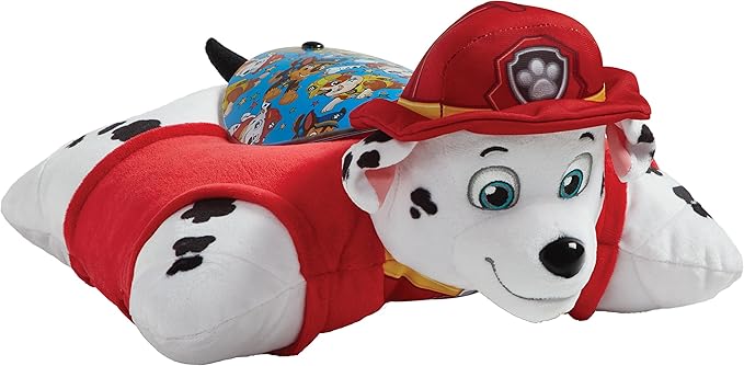 Pillow Pets Paw Patrol Marshall Sleeptime Lites 11" Stuffed Animal Plush Nightlight