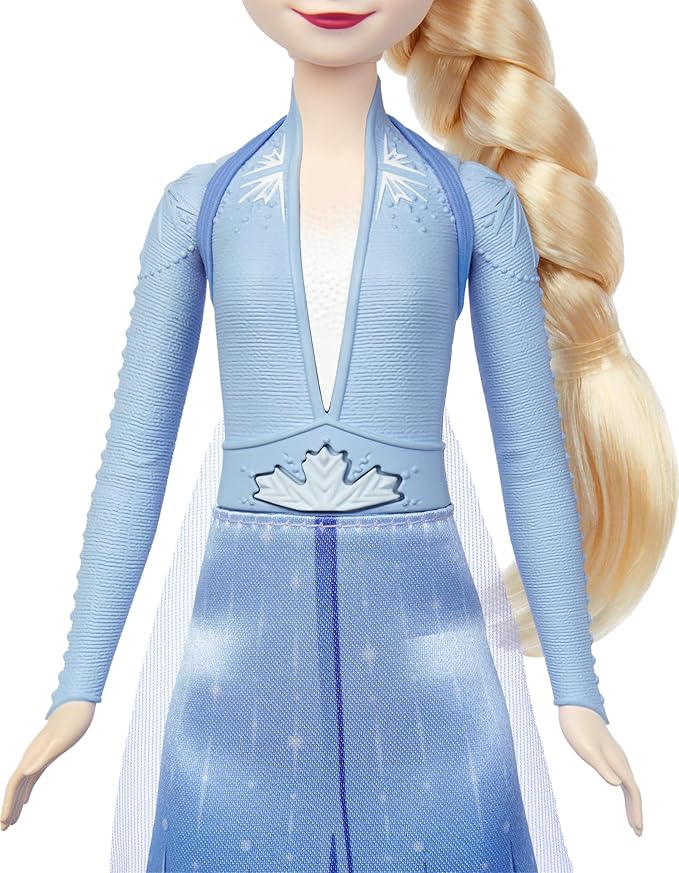 Mattel Disney Frozen Toys, Elsa Singing Adventure Fashion Doll in Signature Clothing, Sings “Into the Unknown” from Disney's Frozen 2 Movie