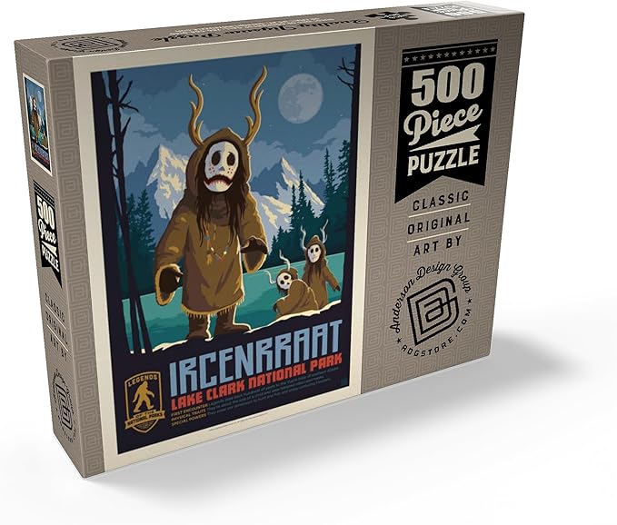 MyPuzzle Legends of The National Parks: Lake Clark's Ircenrraat - Premium 500 Piece Jigsaw Puzzle for Adults