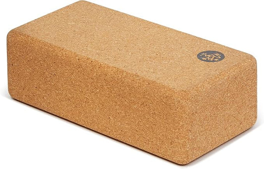 Manduka Yoga Block - Fine-Grain Block, Yoga Equipment, Home Gym Accessory, Pilates Tool, Lightweight for Travel, Extra Firm Workout Accessory with Comfortable Edges