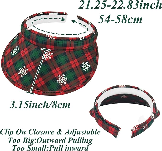 2 Pack Sun Visor Hats Women Men Clip On Wide Brim Visors Hat Outdoor Sports Golf Beach Travel Tennis Caps