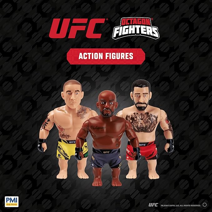 UFC 4.5-Inch Articulated Action Figure – Jon Jones with Accessories | Official UFC Collectible by PMI | 1 Pack Window Box | 4 Fighters to Collect