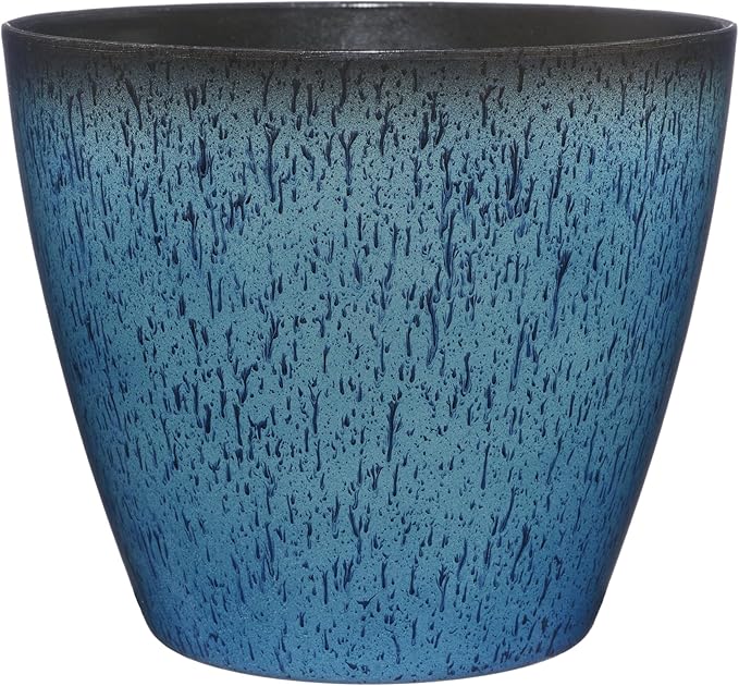 Classic Home and Garden Premiere Collection Planter, Vogue 8", Indigo