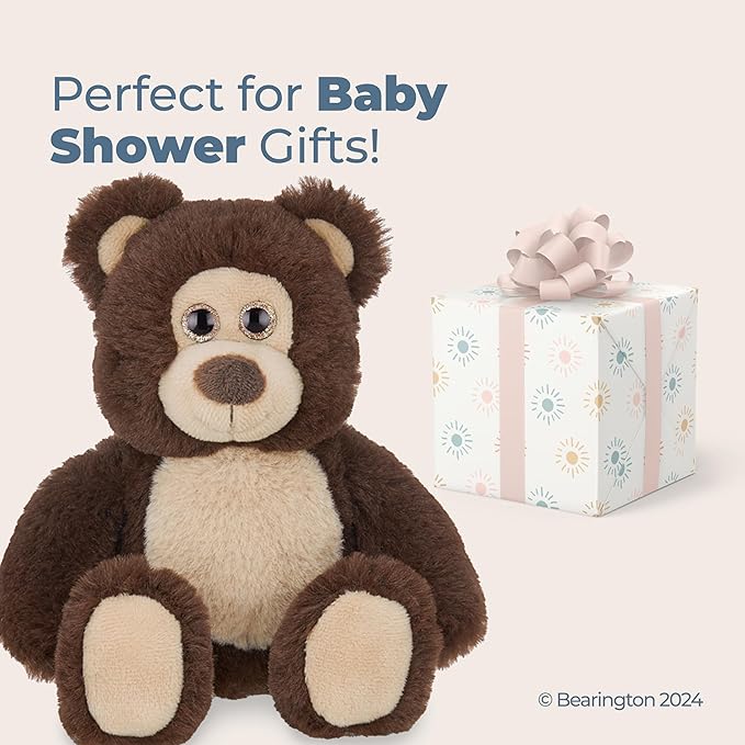 Bearington Collection Lil' Beau Small Brown Plush Stuffed Animal Teddy Bear - Stuffed Animals - 7 Inches