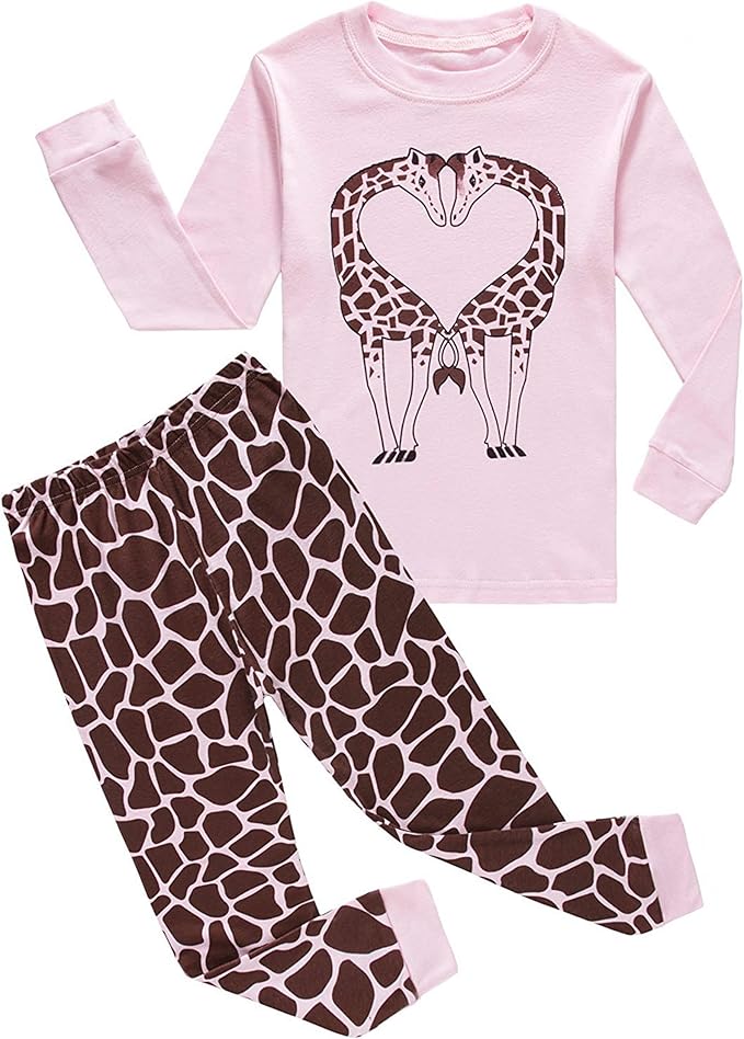 Family Feeling Kids & Toddler Girls Boys Pajamas 2 Piece Pjs Set 100% Cotton Sleepwear