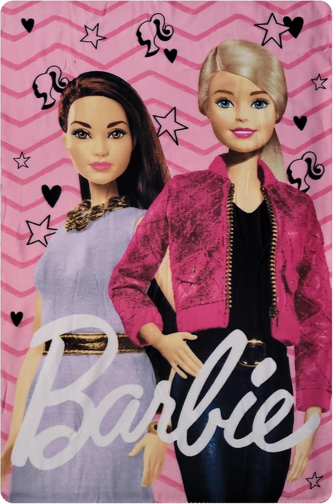 Official License Character Girls Pink Fleece Soft and Cozy Throw Blanket (40" x 60)
