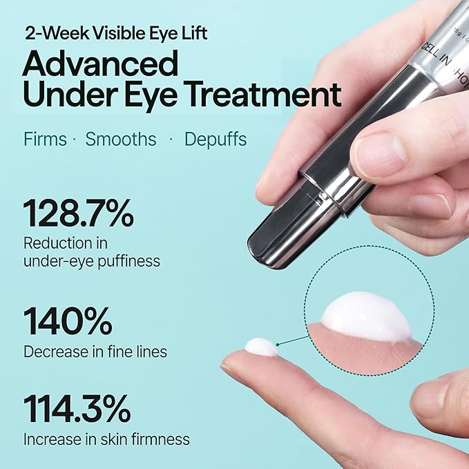 Eyebanding PDRN Shot – Under Eye Area Firming and Wrinkle Care Cream for Elasticity and Hydration, with Massage Applicator, 0.52 fl.oz (15ml)