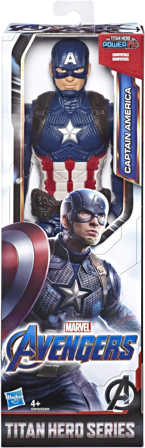 Marvel Avengers: Endgame Titan Hero Series Captain America 12"-Scale Super Hero Action Figure Toy with Titan Hero Power Fx Port