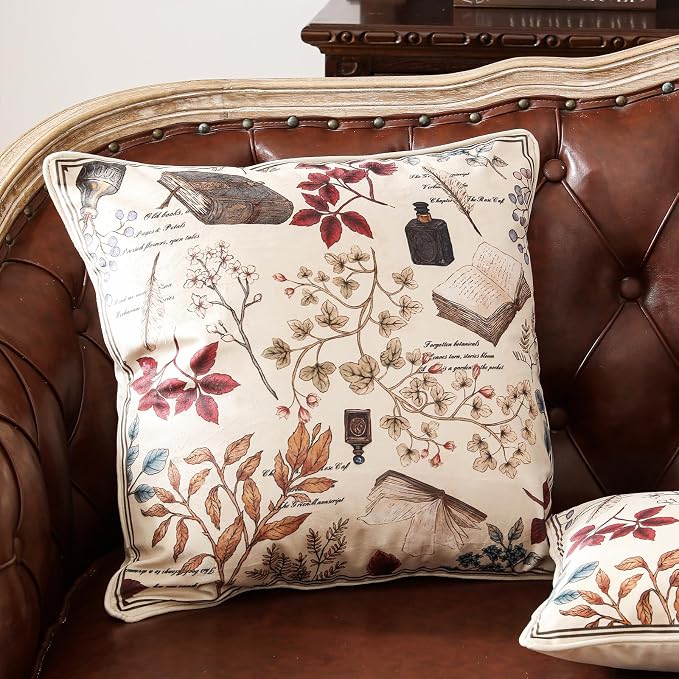 Designer French Velvet Throw Pillow Cover,Set of 2,18"x18"-Xipeia | Pillow Cover,Concealed Zipper Design,Dragonfly Pattern,Sofas,Bedroom,Living Room,Lounge Chairs,All Season Home Decor