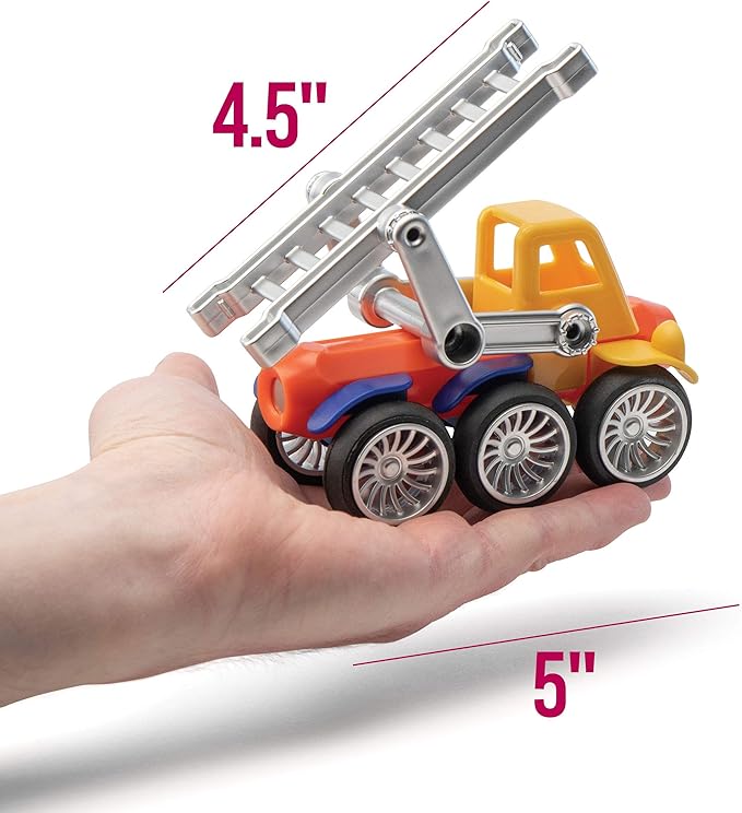 Play Brainy Magnetic Toy Cars Set for Boys and Girls - Brilliant Educational Toys for Toddlers and Preschoolers - Montessori Toy is Load of Fun & Helps with Developmental Skills (90 Piece)
