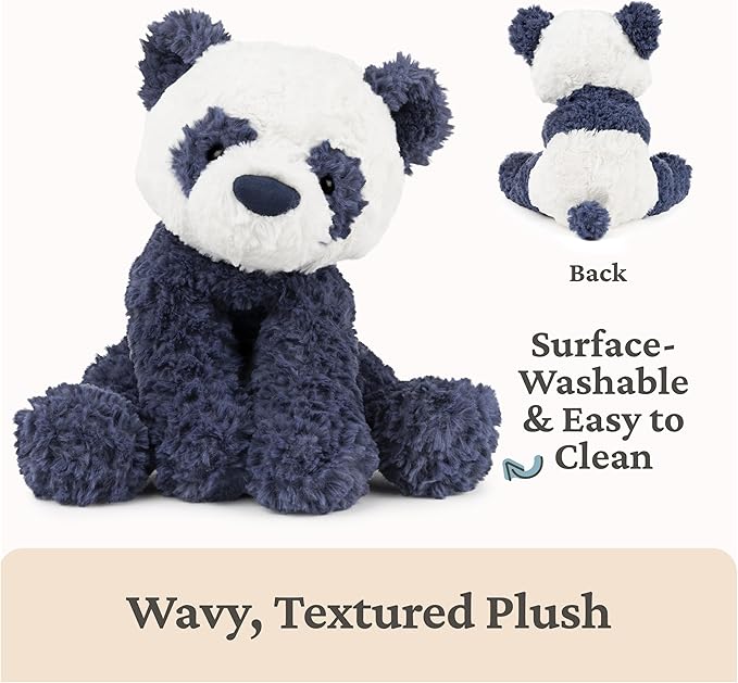 GUND Cozys Collection Panda, Panda Bear Stuffed Animal, Plush Toy for Ages 1 and Up, Navy Blue, 10”