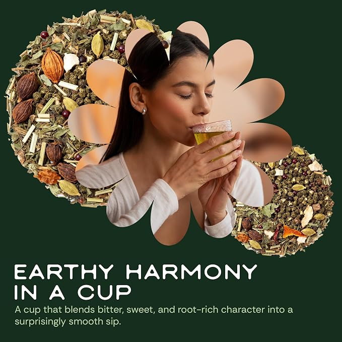 Tea Facto Bye Bye Sugar* Bitter Melon Tea Bags Individually Wrapped - Bitter Gourd and Mulberry Leaf Tea Herbal Blend - Premium Uncaffeinated Botanical Teas for Healthy, Balanced Routine - 10 Count