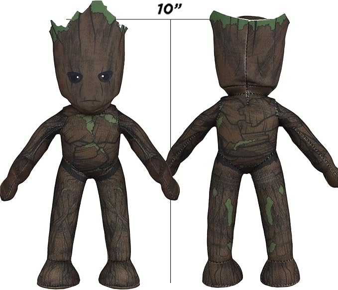Marvel Groot 10" Plush Figure - A Superhero for Play and Display