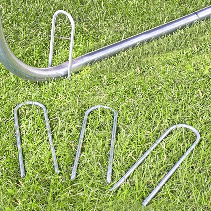 Skywalker Trampolines Accessory Kit with Basketball Game, 4-pack Windstakes & Wide Step Ladder