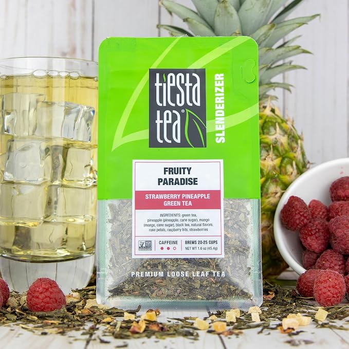 Tiesta Tea - Top Loose Leaf Tea Gift Box, Medium Caffeinated Assorted Blends, 3 Pouched Bags for Hot & Iced Brews Variety Pack, Green, Herbal, Fruity & Lavender