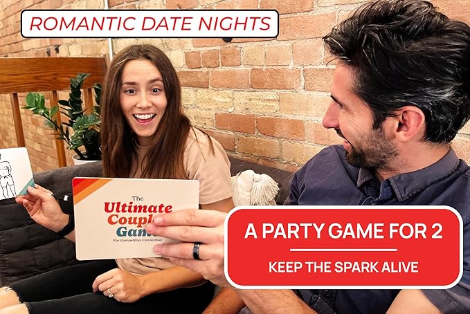 Ultimate Couples Game - Fun Party Game for Adults and Couples Game for Date Night! Guess, Match, and Draw in This Trivia, Conversation, and Relationship Card Game for Valentines, 2-12 Players