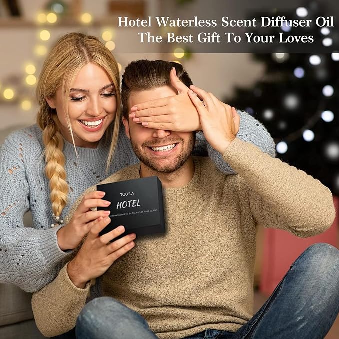 Hotel Luxury Essential Oil Set 3x20mL– Scent Aromatherapy Oils for Diffusers – My Way, Cinnamon pple, Clove Cedar Scents – Waterless Idea for Home, Car, Hotel & Office – Long Lasting Fragrance