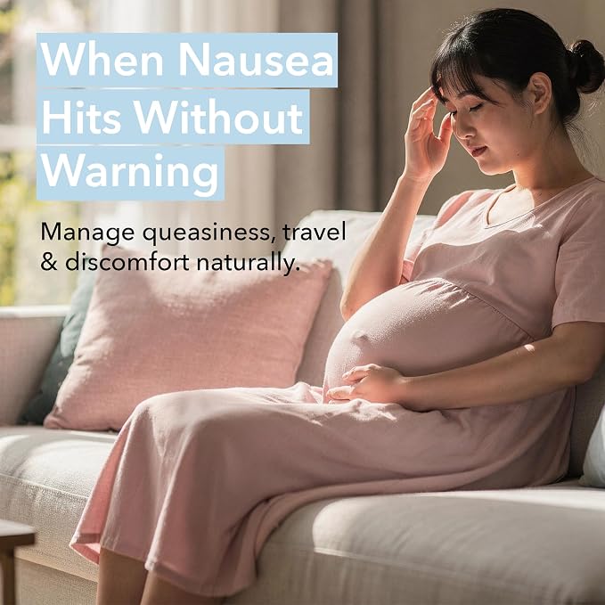 Expecting Aromatic Inhaler for Morning Sickness & Pregnancy Nausea – Non Drowsy Essential Oil Nasal Stick, Natural Vapor Inhalation for Queasy Relief & Tummy Comfort, 2.25 Milliliters