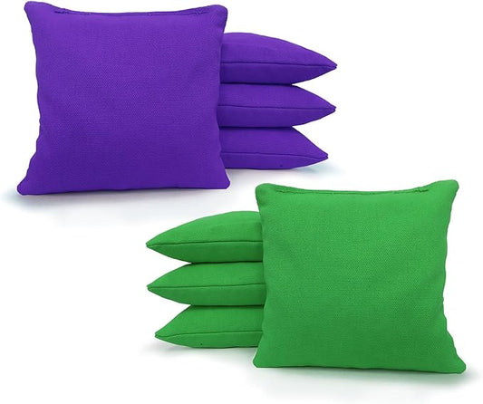 Tailgating Pros Regulation Cornhole Bags - Set of 8 - Corn Filled & Handmade 25+ Color Options