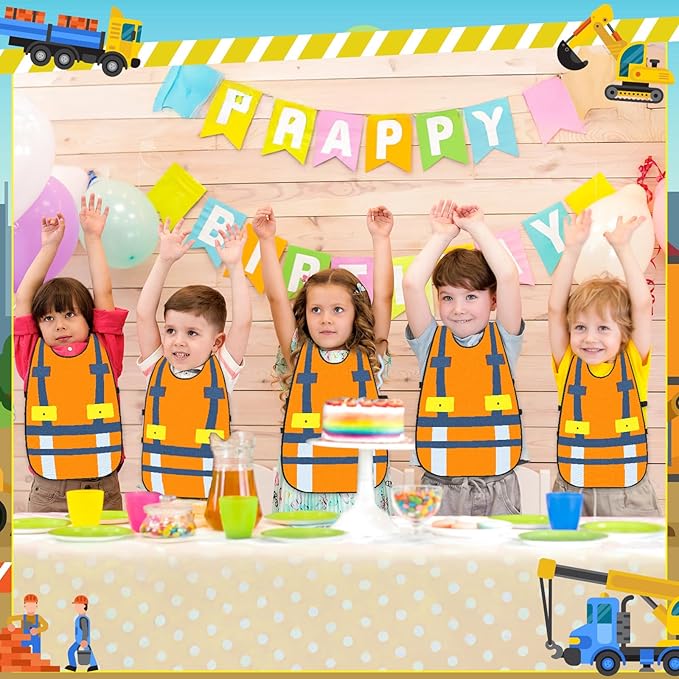 Panitay 12 Pcs Kids Dressing up Costumes Toddler Kids Dress up Vests for Boys Girls Party Pretend Play Costume Supplies