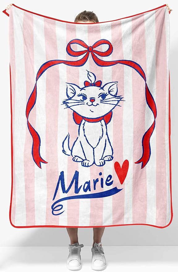 Jay Franco Kids Plush Throw Blanket – Soft & Cozy Fleece Throw for Bedroom & Couch Décor, Official Licensed Product, Multi - Aristocats, 40x50 - Travel Blanket