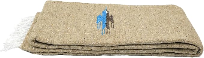 Open Road Goods Mexican Thunderbird Yoga Blanket, Handwoven Throw for Yoga, Meditation, and Home Décor – Versatile Blanket for Beach, Picnic, Camping, or Outdoor Use