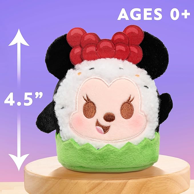 Just Play Disney Munchlings Single-Serve Scented Collectible Plush 2-Pack, 4.5-inch Stuffed Animal, Kids Toys for Ages 0