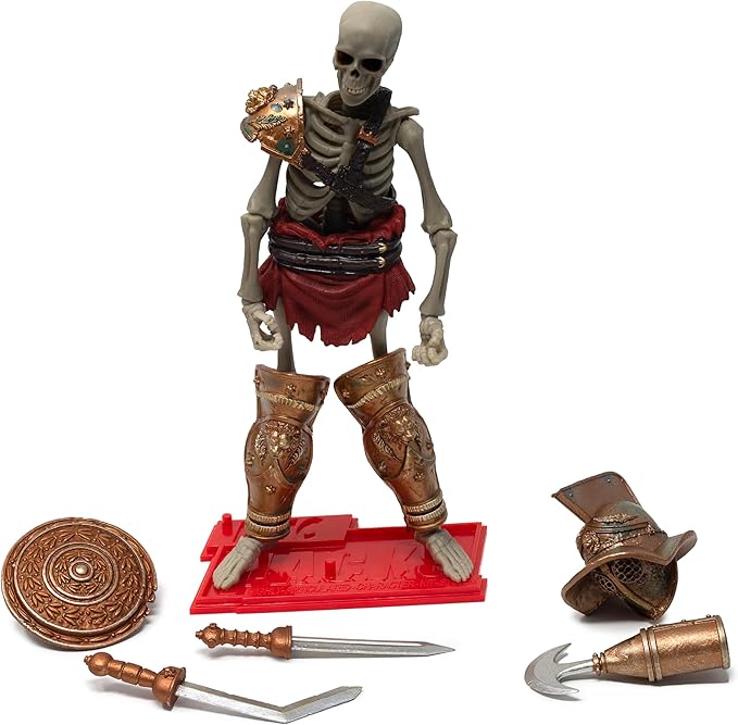 Boss Fight Studio Epic H.A.C.K.S. Red Sonja Deluxe Action Figure with Gladiator & Barbarian Skeletons – Set of 3 Highly Articulated Collectible Figurines – Interchangeable Parts & Accessories – 1:12