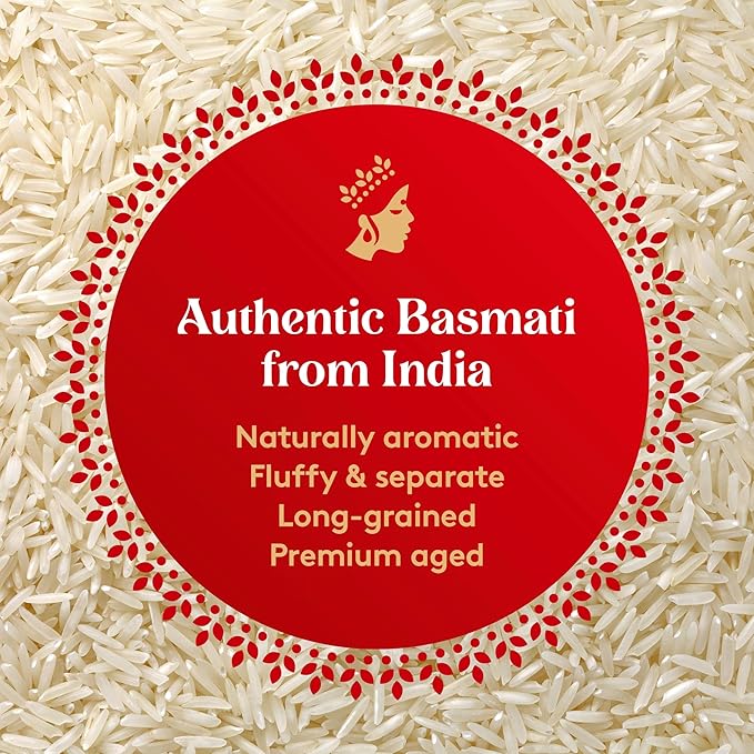 Royal Organic Basmati Rice - Long Grain White Rice - 2 lb Bag - Perfect for Biryanis, Pilafs & Curries - Cook on Stove Top (Pack of 4)