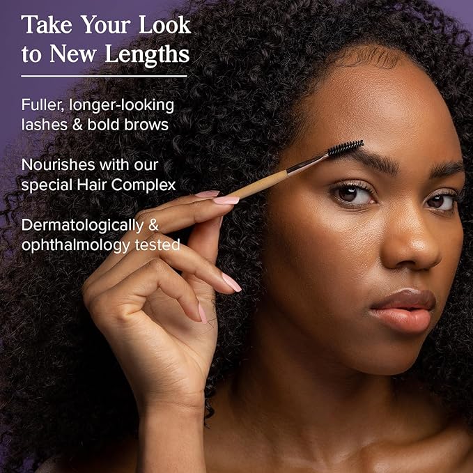 HERITAGE STORE Castor Oil Serum Volumizing Treatment for Fuller, Longer Looking Eyelashes, Bold Brows - Ophthalmology Tested Lash Serum w/Organic Castor Oil, Biotin, Vegan, 0.42oz