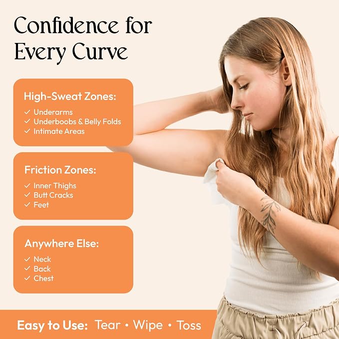 FOMIN Acidified Travel Deodorant Mini Wipes For Women & Men- Citrus Harmony - 288 Count - pH Balanced, Biodegradeable Mini Deodorant Travel Size Wipes - Plastic-Free, Underarm Body Wipes