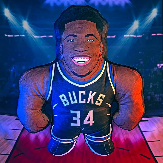 Bleacher Creatures Milwaukee Bucks Giannis Antetokounmpo 24" NBA Bleacher Buddy - Soft Plush Toy
