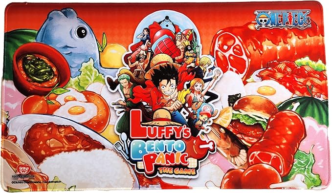 One Piece: Luffy's Bento Panic Playmat, Multi-Functional playmat Serves as Surface for Gaming Comfort and a Protective Layer for Your Cards, Game Pieces and Table, Made from neoprenepolyester Fabric