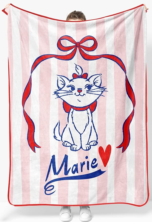 Jay Franco Kids Plush Throw Blanket – Soft & Cozy Fleece Throw for Bedroom & Couch Décor, Official Licensed Product, Multi - Aristocats, 46x60 - Throw Blanket