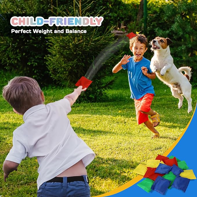 TOY Life Bean Bags Toss Carnival Games, Cornhole, Outdoor Toys for Kids Ages 4-8, Backyard Game Sports & Outdoor Play, Outside Toys for Ages 5-7, Family Lawn Yard Games Birthday Party, Gift for Boys