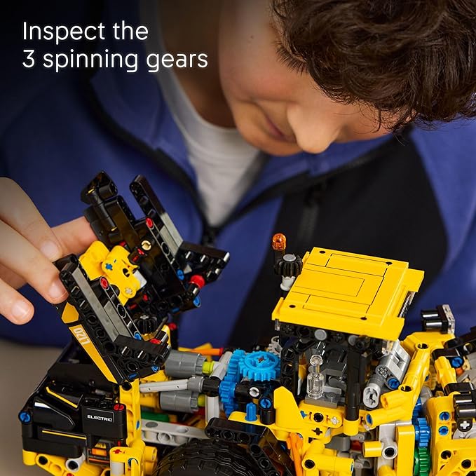 LEGO Technic Volvo L120 Electric Wheel Loader Construction Toy - Pretend Play Building Set - Great Birthday Gift for Boys, Girls, and Kids 9+ Who Love Vehicle Playsets - 42209