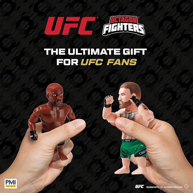 UFC 4.5-Inch Articulated Action Figure – Jon Jones with Accessories | Official UFC Collectible by PMI | 1 Pack Window Box | 4 Fighters to Collect