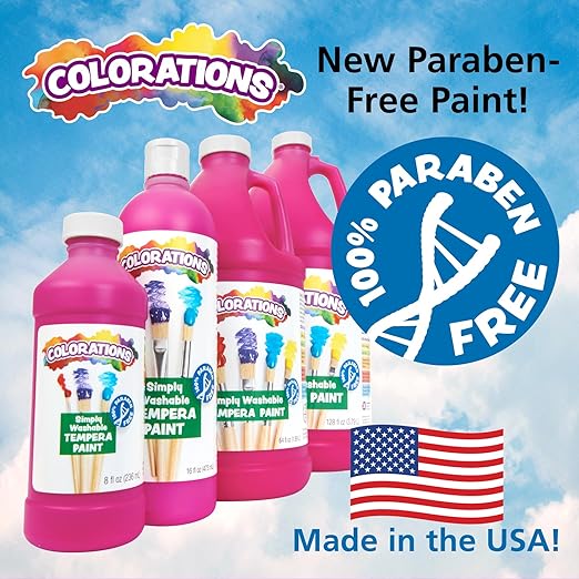 Colorations® 1/2 Gallon Purple Simply Washable Tempera Paint, Paint, Tempera Paint, Washable Paint, Kids Paint, Vibrant Paint Colors, Paint for Children, Art Supplies, Painting