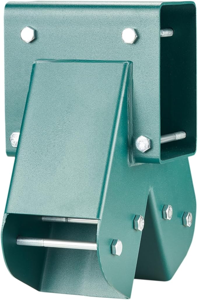 VEVOR A-Frame Middle Swing Set Brackets, Heavy Duty Carbon Steel Swing Set Hardware with Mounting Hardware, DIY Swing Set Bracket Swing Set Kit for 4x4 Legs & 4x6 Beam, Green