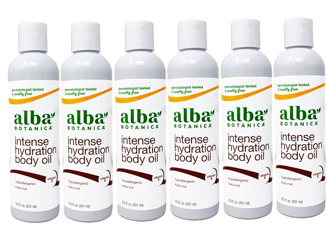 Alba Botanica Kukui Nut Organic Body Massage Oil, 8.5 Ounce - 6 per case.