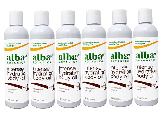 Alba Botanica Kukui Nut Organic Body Massage Oil, 8.5 Ounce - 6 per case.