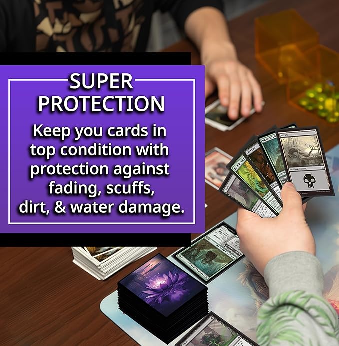 Card Sleeves – Perfect Fit for TCG, MTG, Giada Font of Hope & Angel Commander Decks - Premium Standard Card Sleeves for Magic The Gathering (Forbidden Lotus)