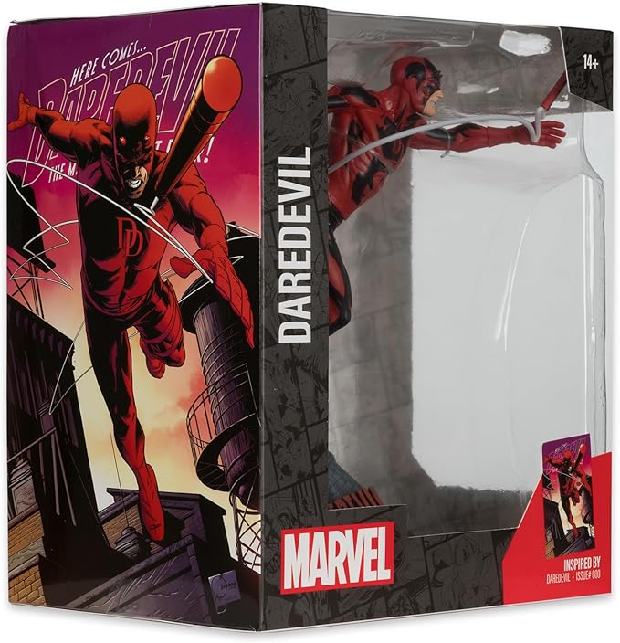 McFarlane Toys - Marvel Daredevil 1:10th Scale Collectible with Scene (Daredevil #600)