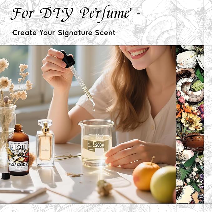 HIQILI Cedar Cologne Fragrance Oil for Diffuser, Candle & Soap Making | Luxury Woody Hotel Scent For DIY Crafts, Long-Lasting Aroma, Ideal For Diffuser, Candles & Soap - 150mL / 5.07 Fl Oz
