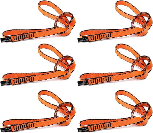 18MM Nylon Climbing Sling Runner 23KN CE2008/EN566 Strong Webbing Straps for Rock Climbing,Mountaineering, Rappelling, Swing, Yoga Hammock etc